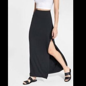 Athleta marina maxi skirt black size medium